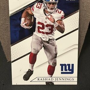 2016 Panini Rashad Jennings Football Card - Red & White